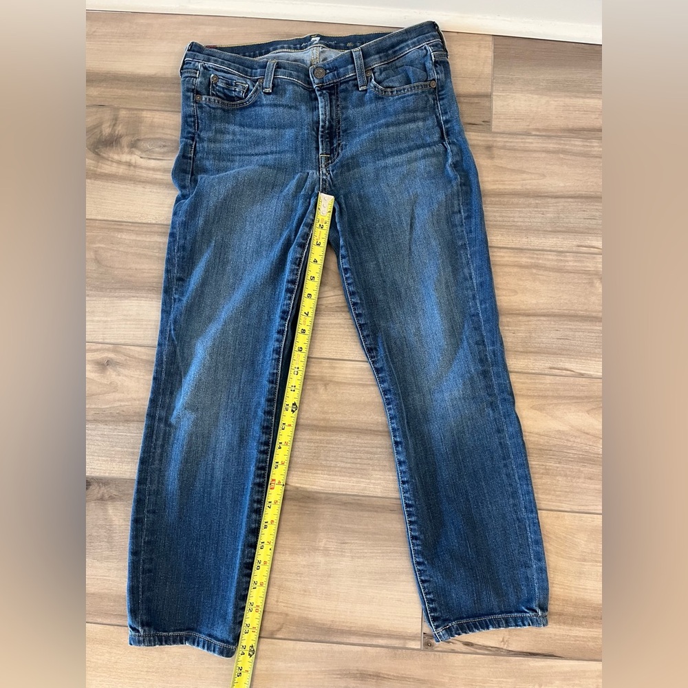 7 For All Mankind Women Jeans The Skinny Medium Wash Size 30